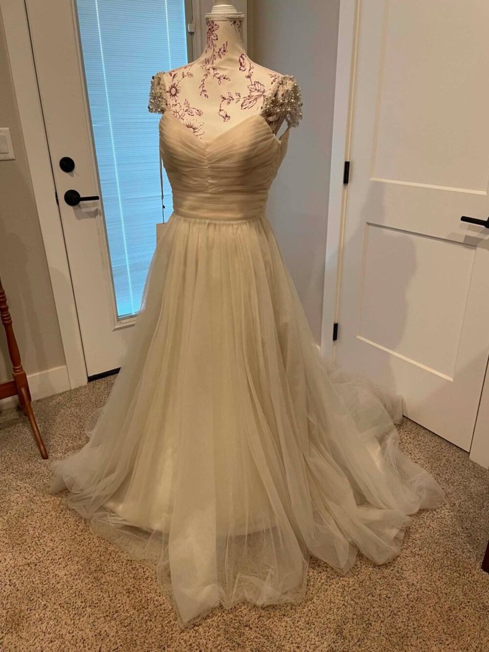 Julianna by Christos Wedding Dress. Size 4